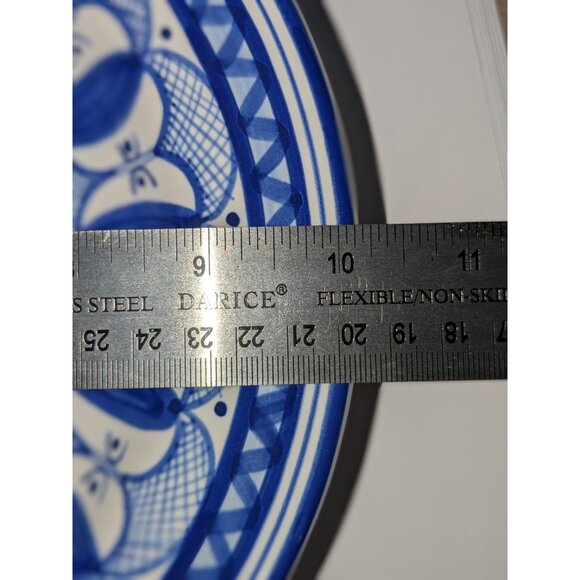 Hand-Painted Spanish Ceramic Wall Plate Ladies Faces Olive Motif Artespana Figrs - Picture 5 of 12